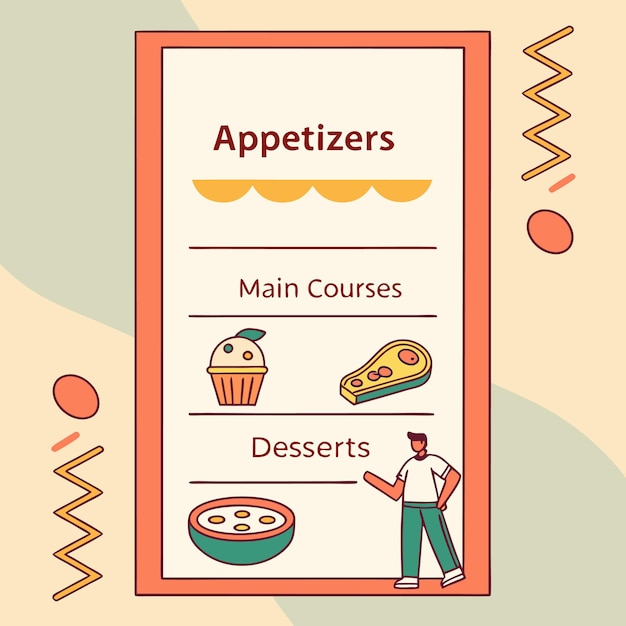 Karta z ofertami abonamentów kulinarnych